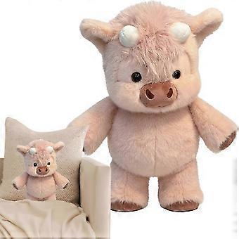 Highland Cowes Soft Plush Toy, 45 Cm Adorable Furry Running Cow Stuffed Animal, Soft Highland CowStuffed Animal For Stress Relief-xxy