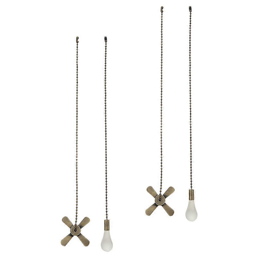 Ceiling Fan Pull Chain Extender with 4Sets Fan Chain Extensions