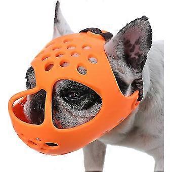 Bozal para perros de hocico corto, bozal de Bulldog transpirable de silicona suave para morder, masticar, lamer, ideal para perros de cara plana-dwdz-2025