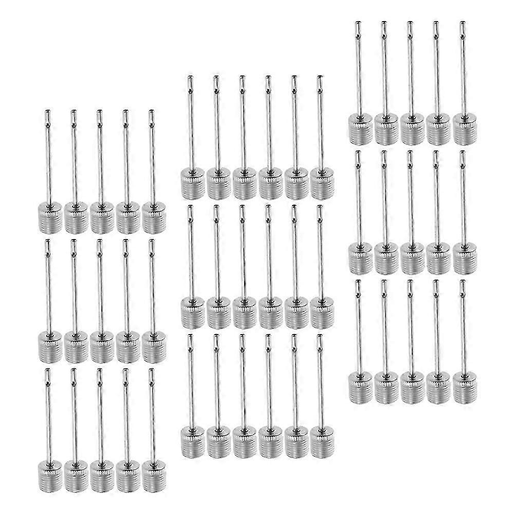 Multi-Function Pump Needle Stainless Steel for Inflating Balls 100Pcs
