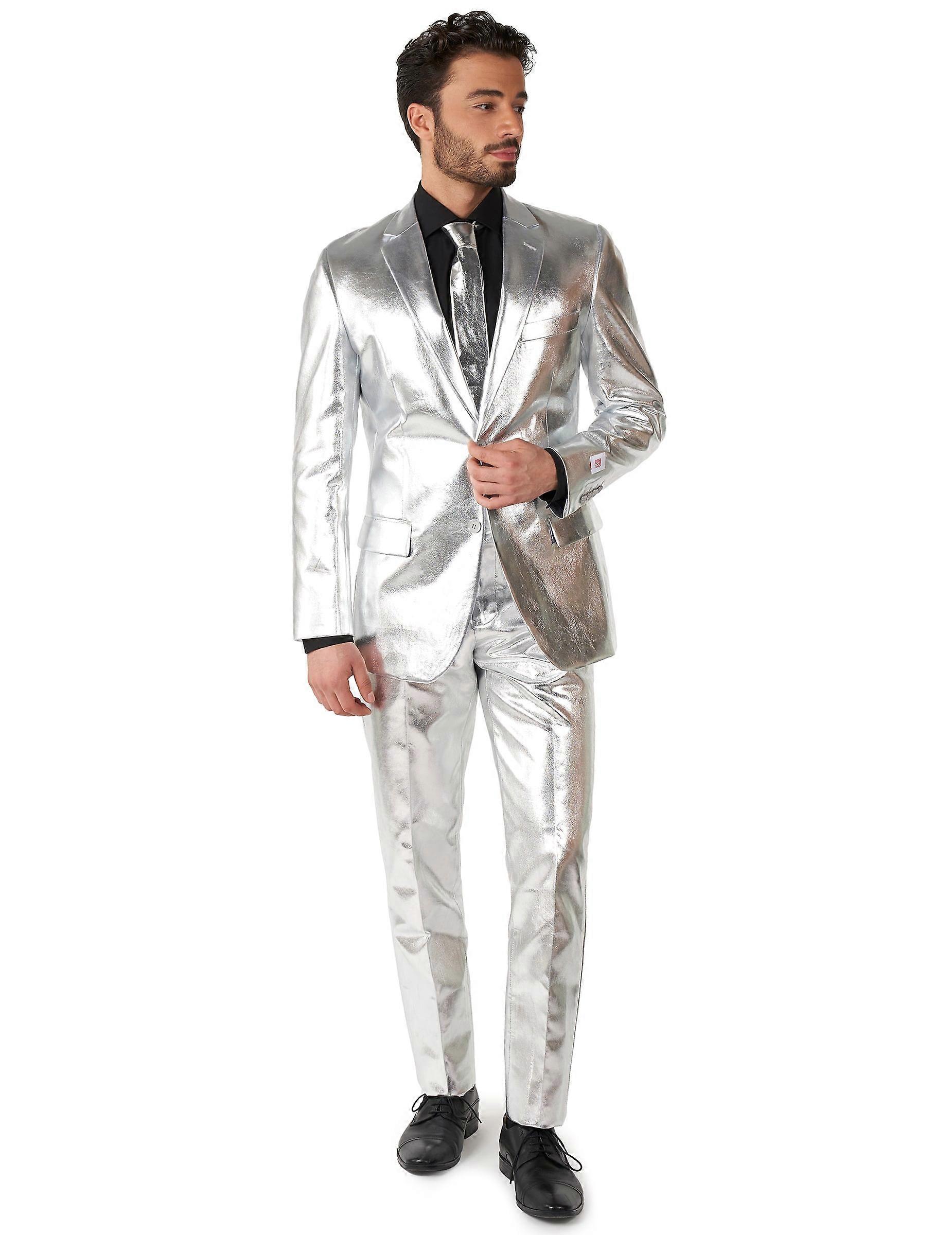 Mr. Shiny Silver costume for men Opposuits