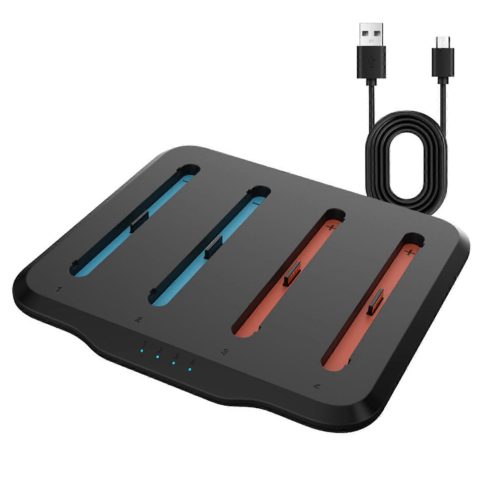 Strong ABS Plastic Switch2 Charging Stand Holds 4 Controllers Together Multicolor