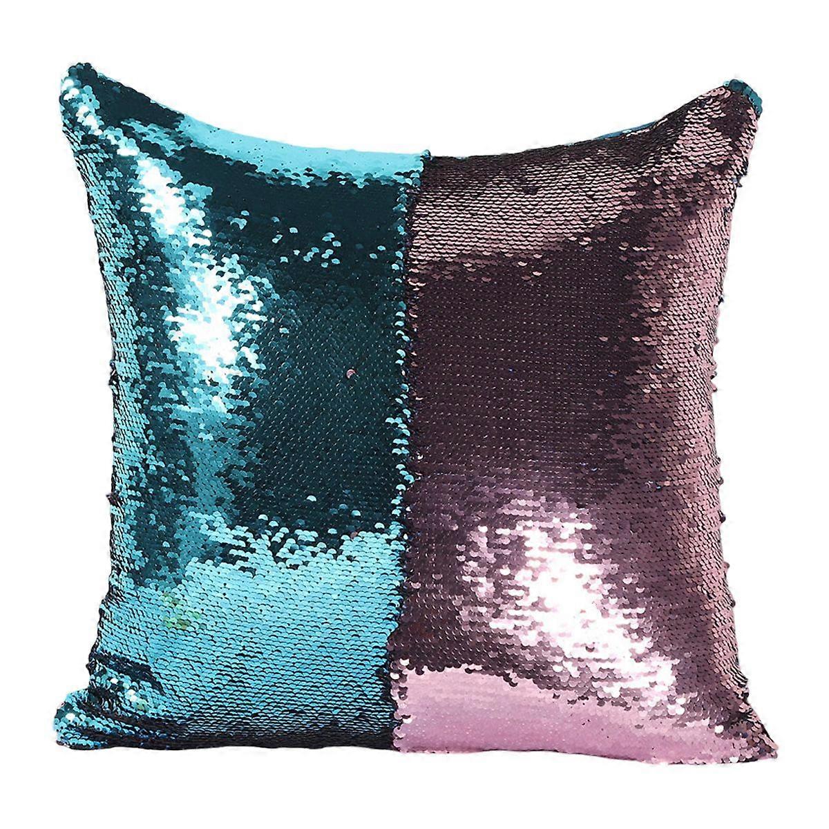 Reversible Sparkly Mermaid Sequin Pillow Covers