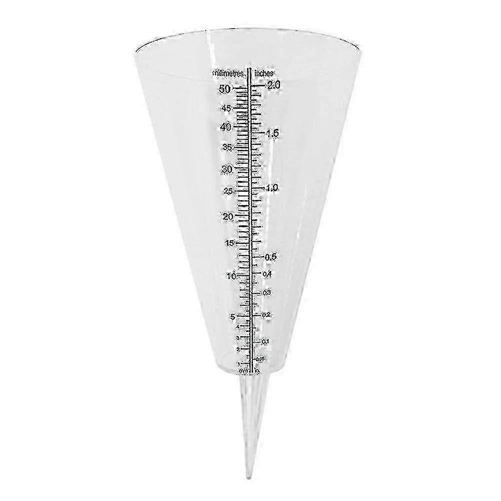 Transparent Conical Rain Gauge 50mm