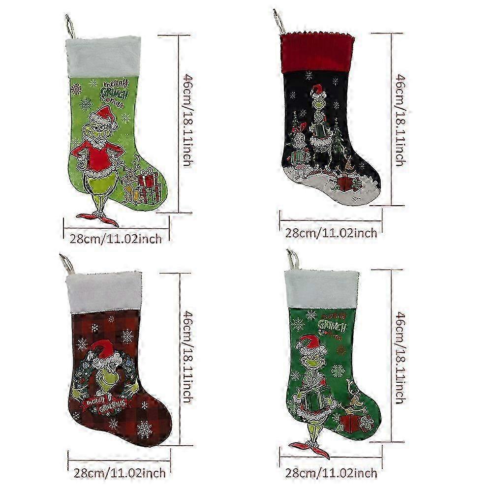 Grinch Christmas Stocking Large
