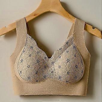 Bøyløs komfort-bralette med myke, tynne kopper for kvinner, sexy push-up-undertøy, sømløs design