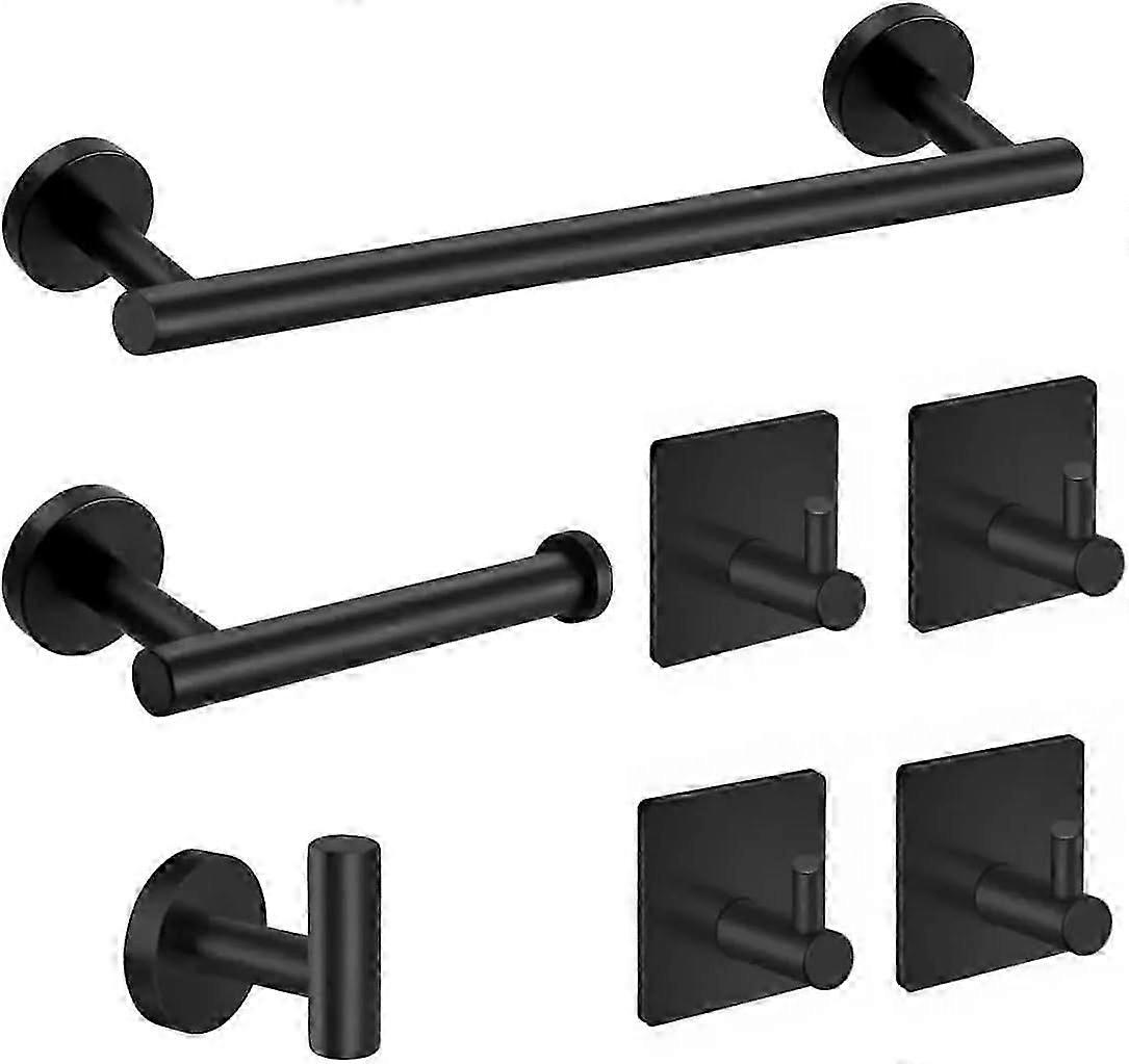 Bathroom Hardware Set 7 Piece Steel Wall Mounted Kit