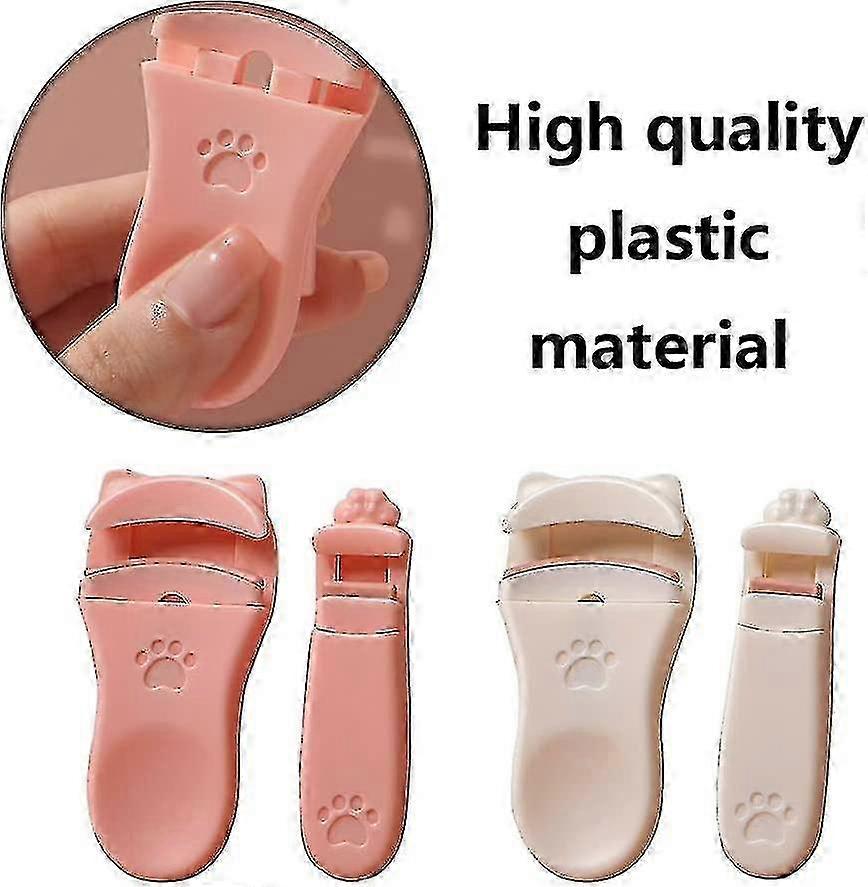 2 Sets Cat Paw Eyelash Curler Mini