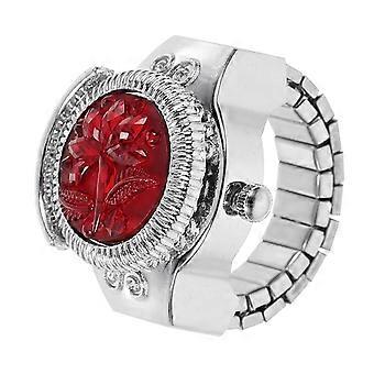 Red Fashion Watch Ring for Decoration 3Pcs Portable Finger Watches