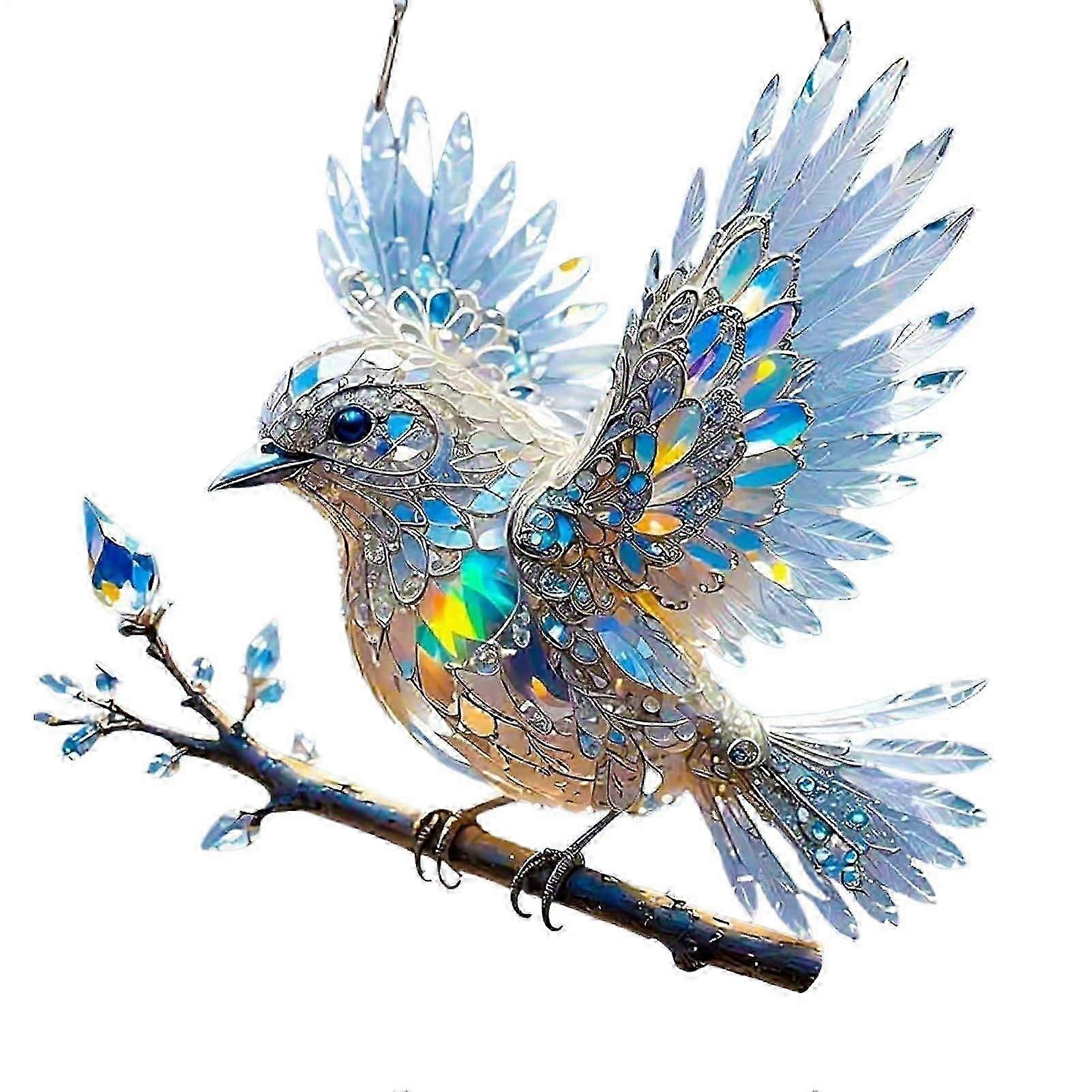 Artisan Bluebird Window Suncatcher