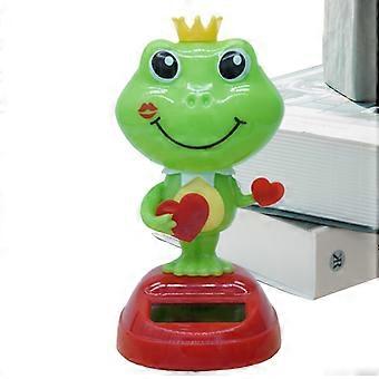 Solar Powered Dancing Frog Toy for Car Dashboard or Desktop Decor, Cute Energy Saving Ornament