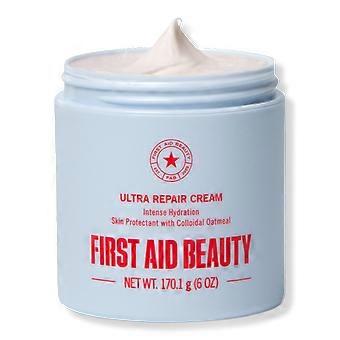 First Aid Beauty Ultra Repair Cream, Face & Body Moisturizer For Dry, Eczema & Sensitive Skin, Unscented - 6oz