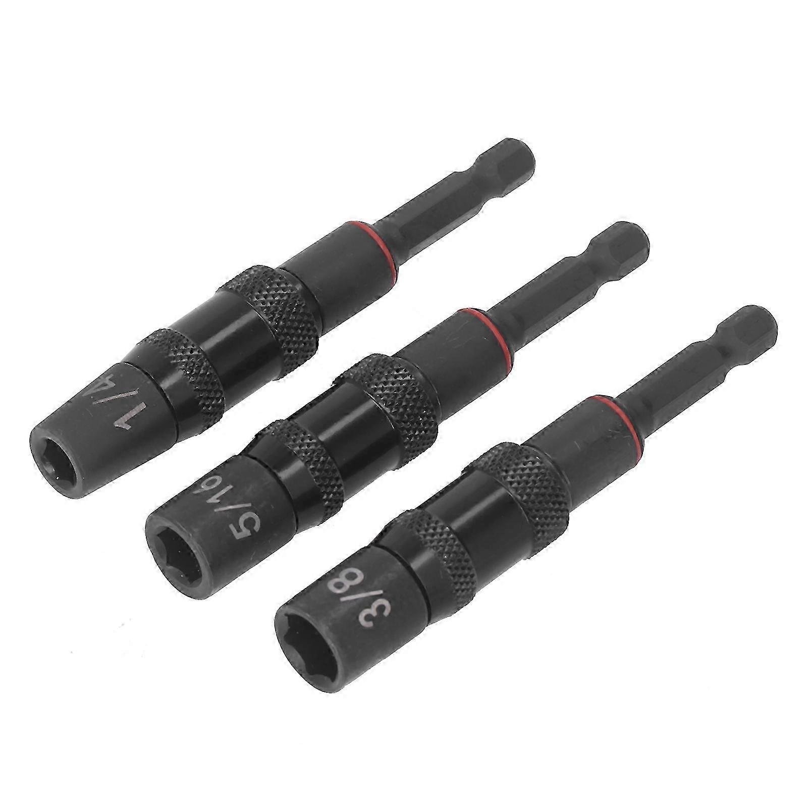 Impact Driver Socket Adapter Set 1/4in Strong Magnetic Impact Flip Socket Bit Holder