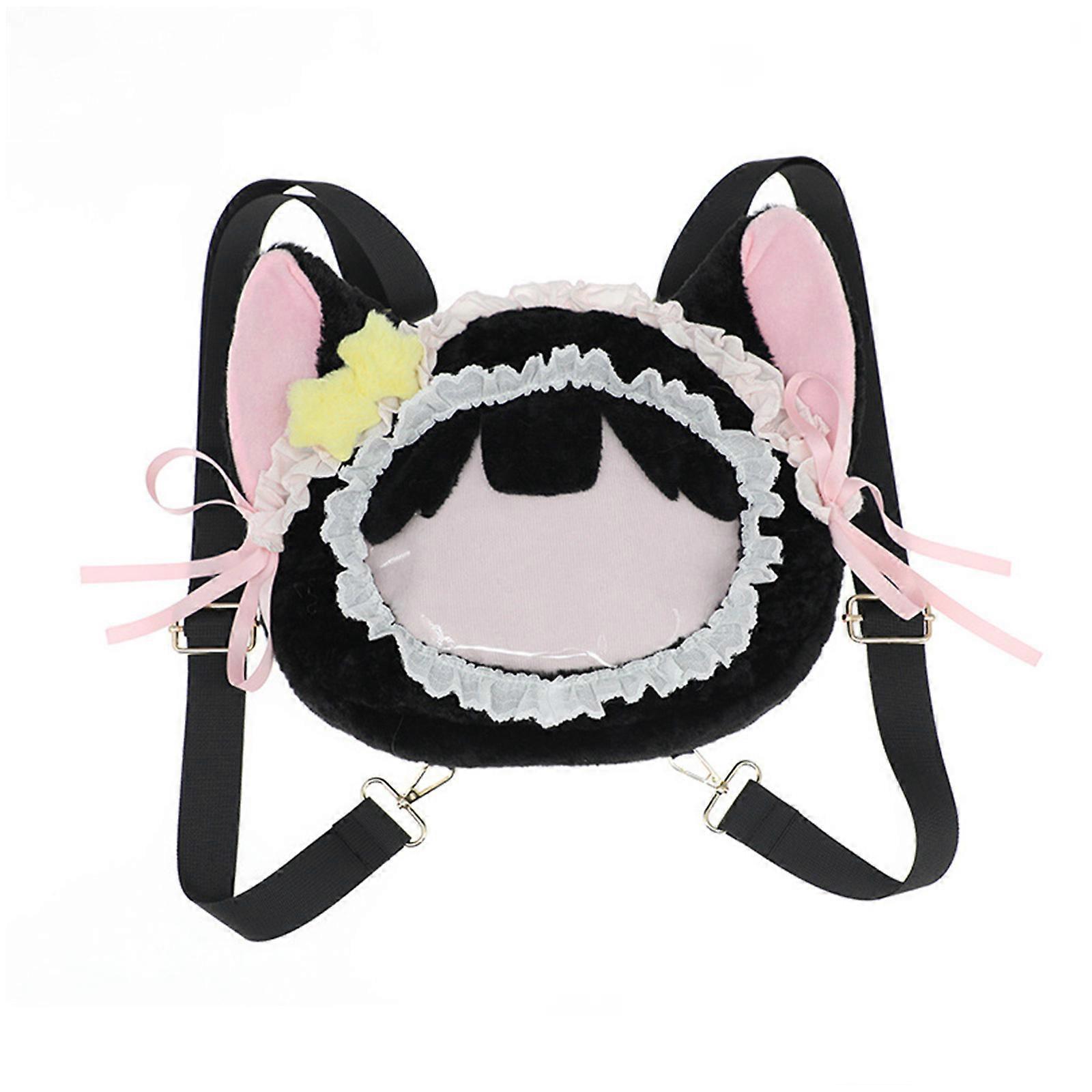 Cute Cat-Ear Plush Shoulder Bag