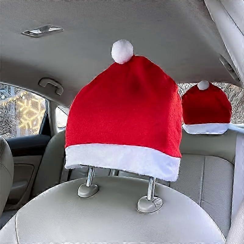Festive Christmas Headrest Cover 4-Pack