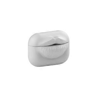 Lip-Decorated Earbud Case Cover for Daily Carry, Moulded Silicone Compatible with Apple AirPods Pro Pro3 and 4/5