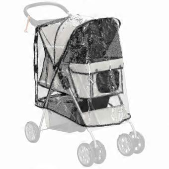 Dog Stroller Rain Cover with Rear Entry Access for Dogs