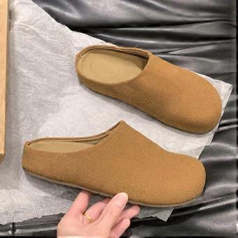 Damessandalen, klompen voor dames, 2026, hoge kwaliteit, instappers, kurken, dames slippers, herfst, pastelkleuren, casual slippers, schoenen voor dames.