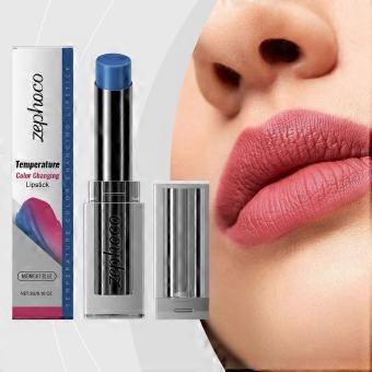 3Pcs Zephoco Midnight Blue Color Changing Lipstick - Nourishing, Moisturizing, and Hydrating for Dry Lips