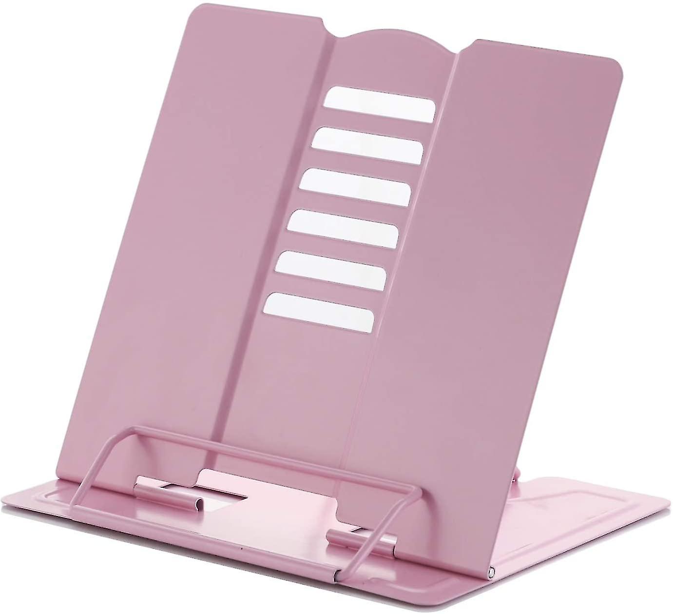 Recipe Book Stand, Book Holder, Multi-function Metal Book Stand Portable Adjustable Reading Rest Holder