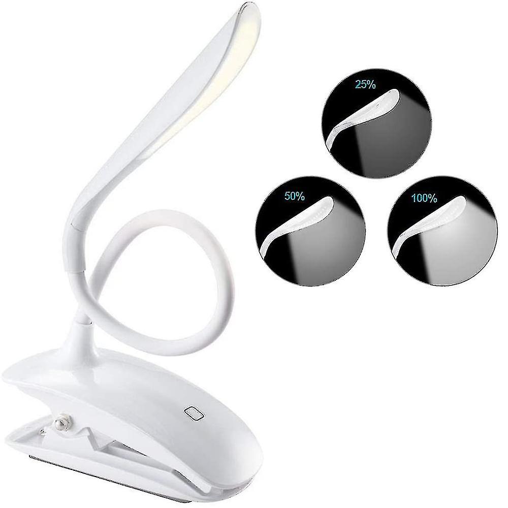 Reading Lamp Clamp, Led Clamp Light With Touch Sensor,desk Lamp