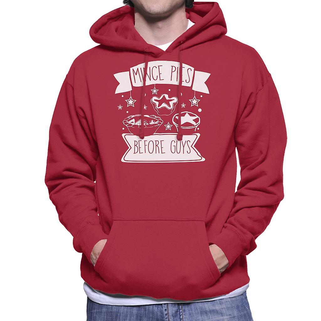 Vánoční koláče před klukama muži ' s tričko s kápí