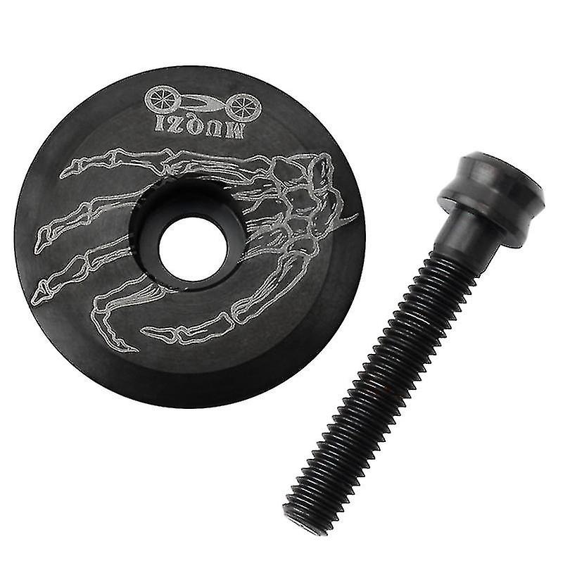 Titanium Alloy Bicycle Top Stem Cover Stem Cap Ear Cover With Screw