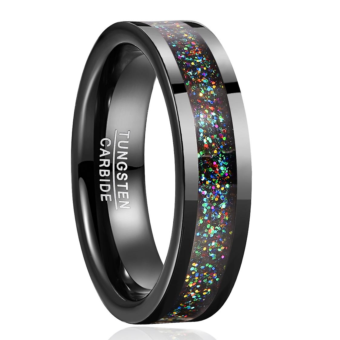 8mm Width Men's Tungsten Carbide Steel Ring