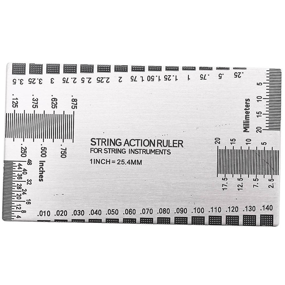 Baroque String Action Ruler Gauge Tool For Guitar Bass Guitar Set Up Tool For Electric Bass And Aco