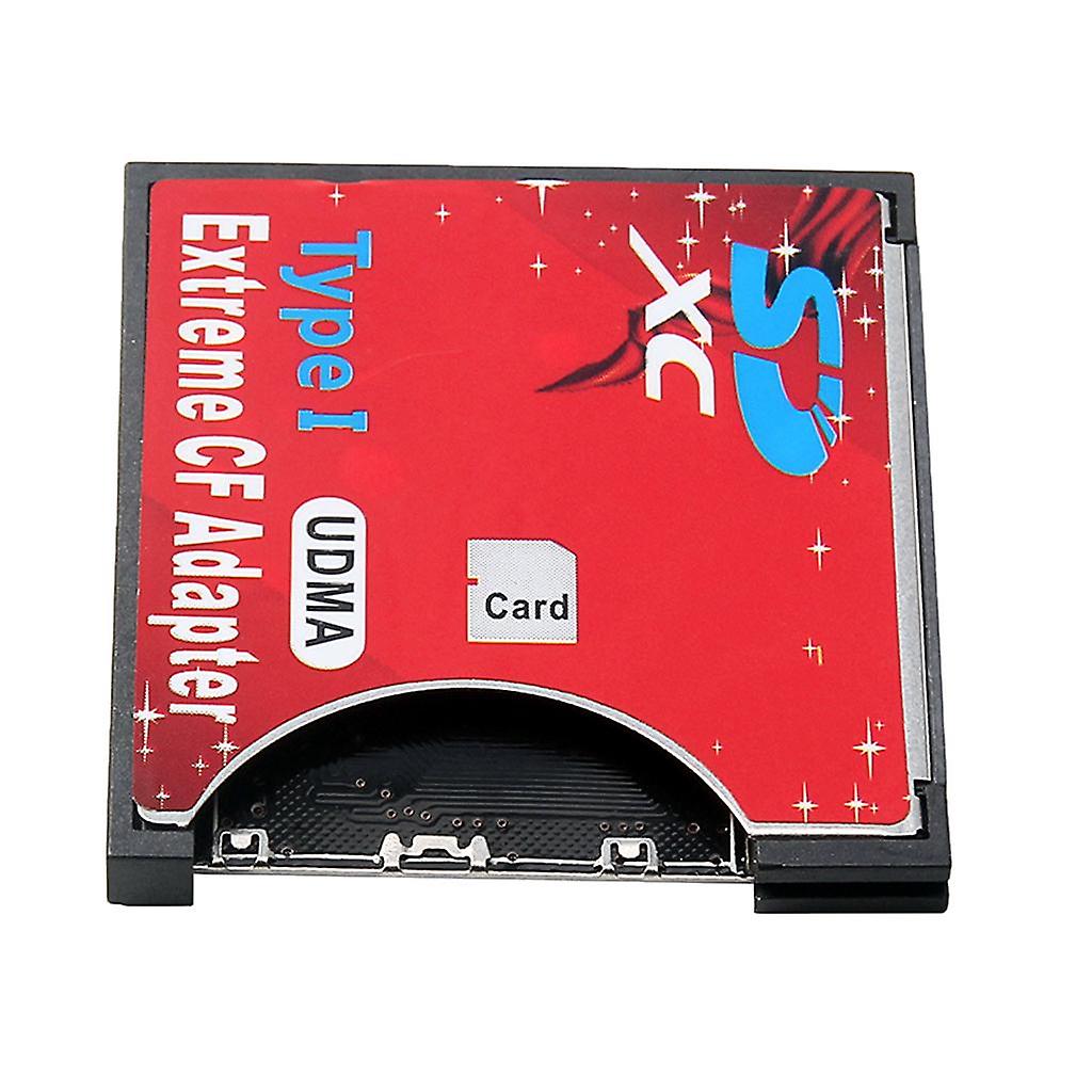 Speed SDXC SDHC SD to CF Compact Flash Memory Card Reader Adapter Type I