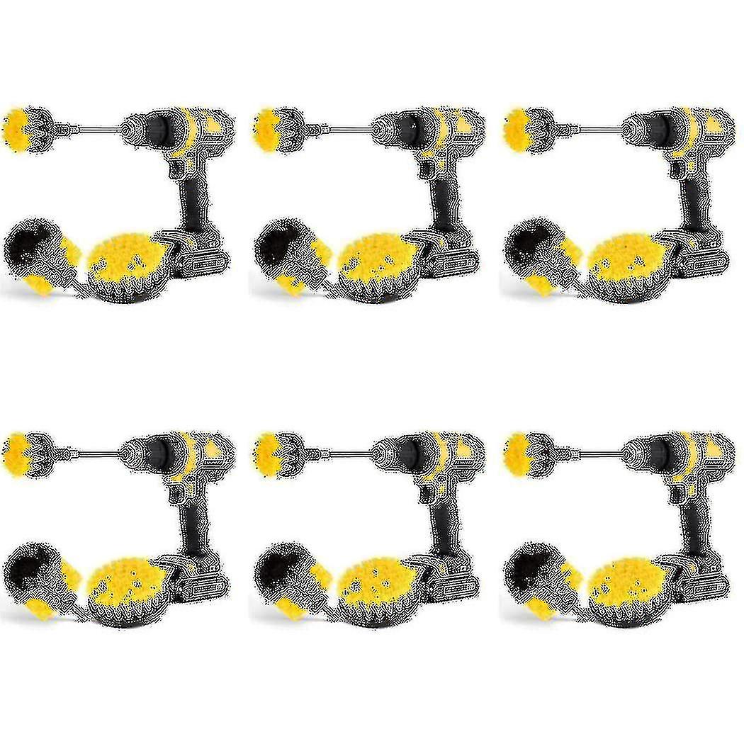 24pcs Combinate Scrubbing Brush Drill Spin Scrubber Electric Cleaning Brush Fixing