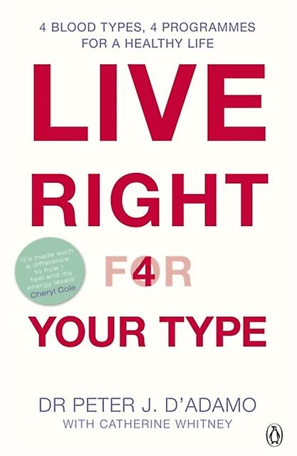 Live Right For Your Type by Peter J. DAdamo Paperback
