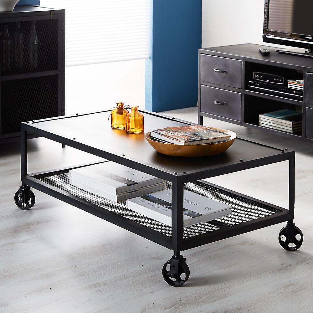 Colin Dark Metal Coffee Table