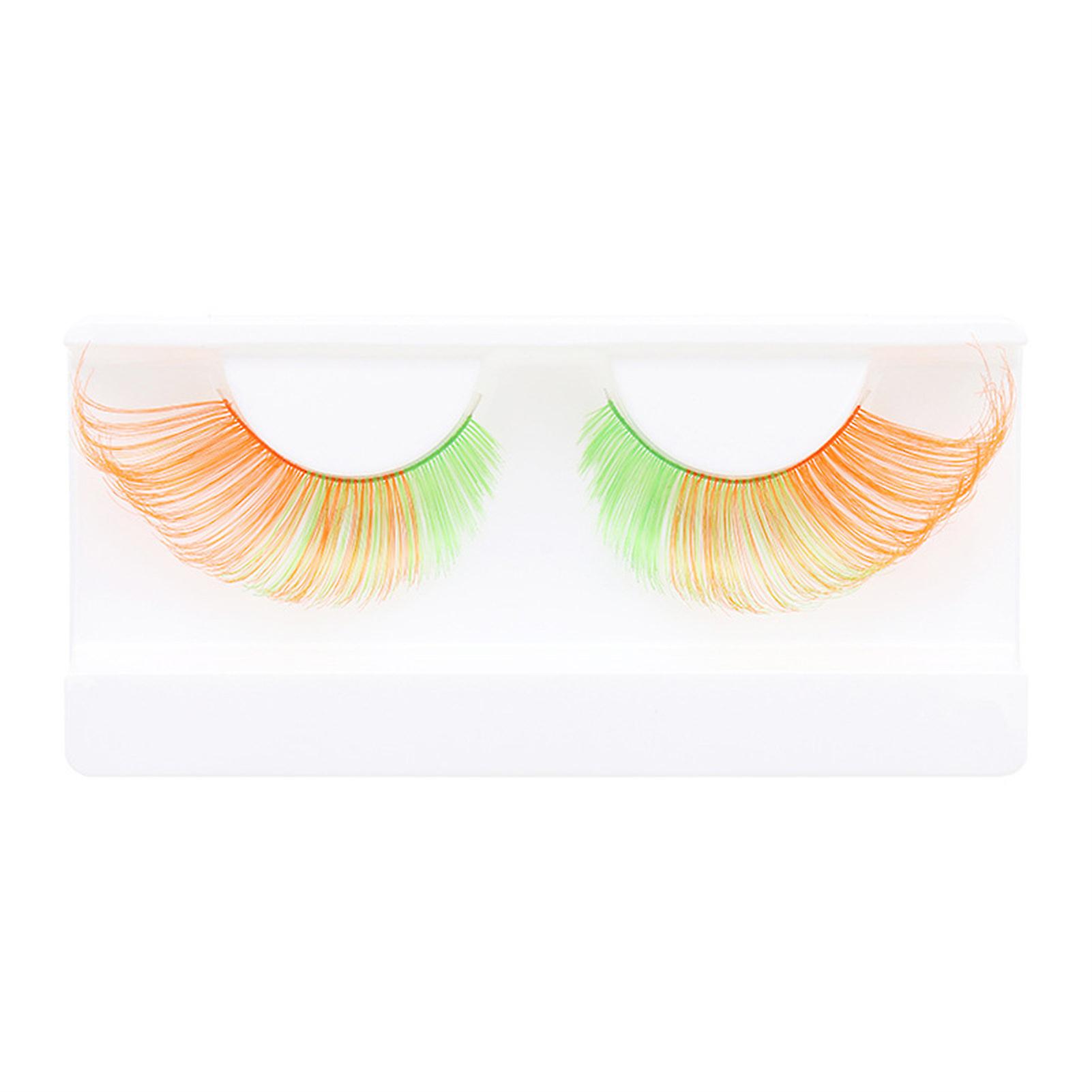 Colored False Eyelashes Reusable Fluffy 3d Wispy Strips Lashes Look Like Extension