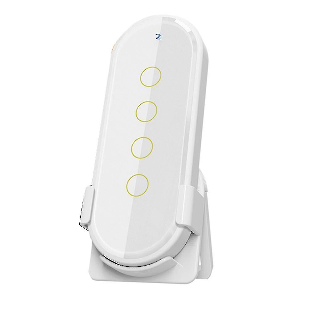 Wifi Smart Wireless Switch Zigbee Connection Remote 4 Key Control Touch Light Switch Remote Control White