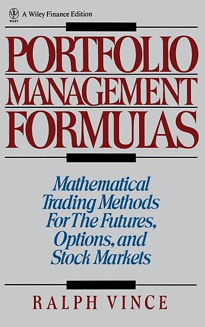 Portfolio Management Formulas by Ralph Vince Paperback Book