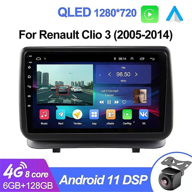 Android 11 Auto Stereo Car Radio Multimedia For Renault Clio 3 CLIO 3 2005-2014 dvd 2din Carplay