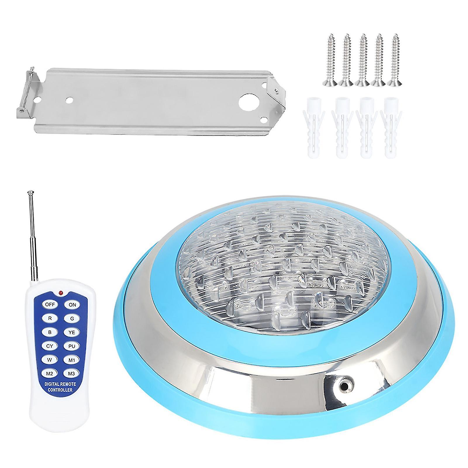 24W AC 12V 24LED Remote Control Light Remote Control Waterproof Swimming Pool Lighting