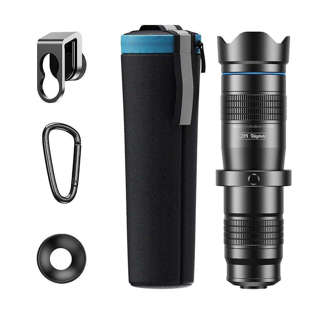 Apexel 60x Super Teleobiettivo Zoom Phone Lens 36x 28x Potente telescopio monoculare in metallo Teleobiettivo mobile per turismo in campeggio Obiet...