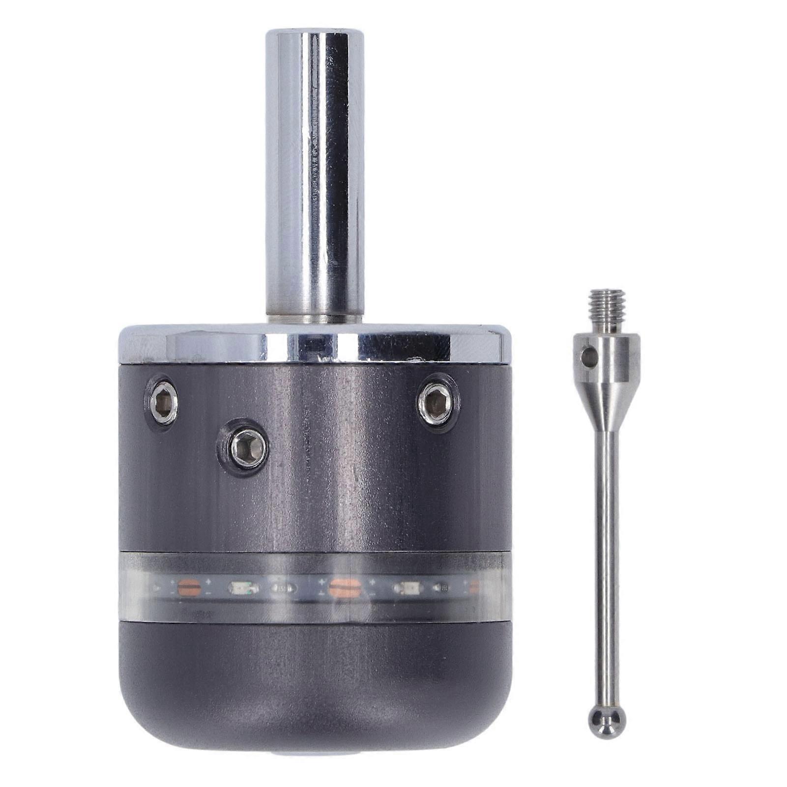 3D Edge Finder Probe, Waterproof Scanning Touch Probe for CNC with 4mm Ball Tip, Gray Metal, Green Light