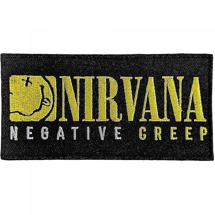Nirvana Negative Creep Fer Tissé Sur Patch