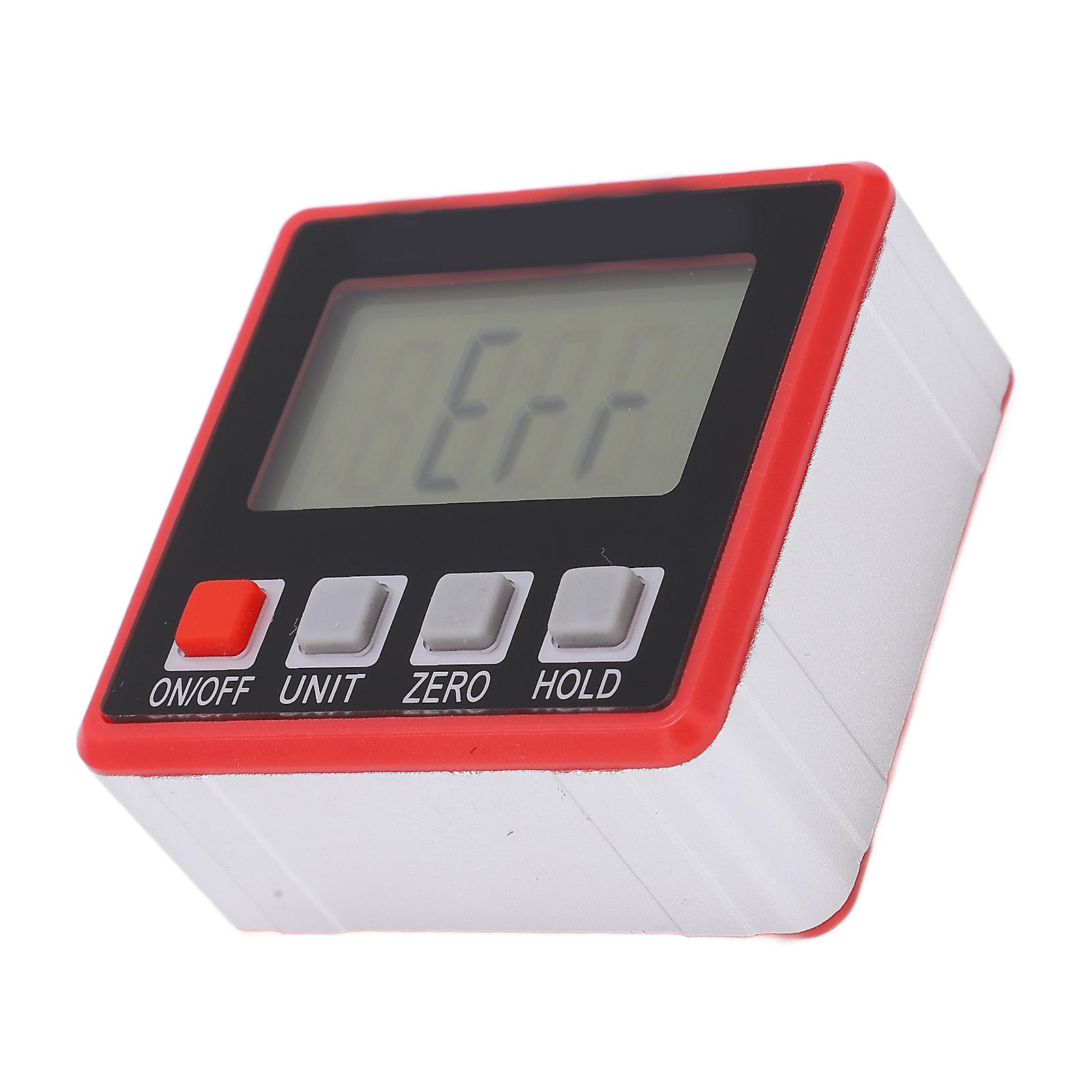 Electronic LED Digital Protractor 4x90° Inclinometer Angle Gauge
