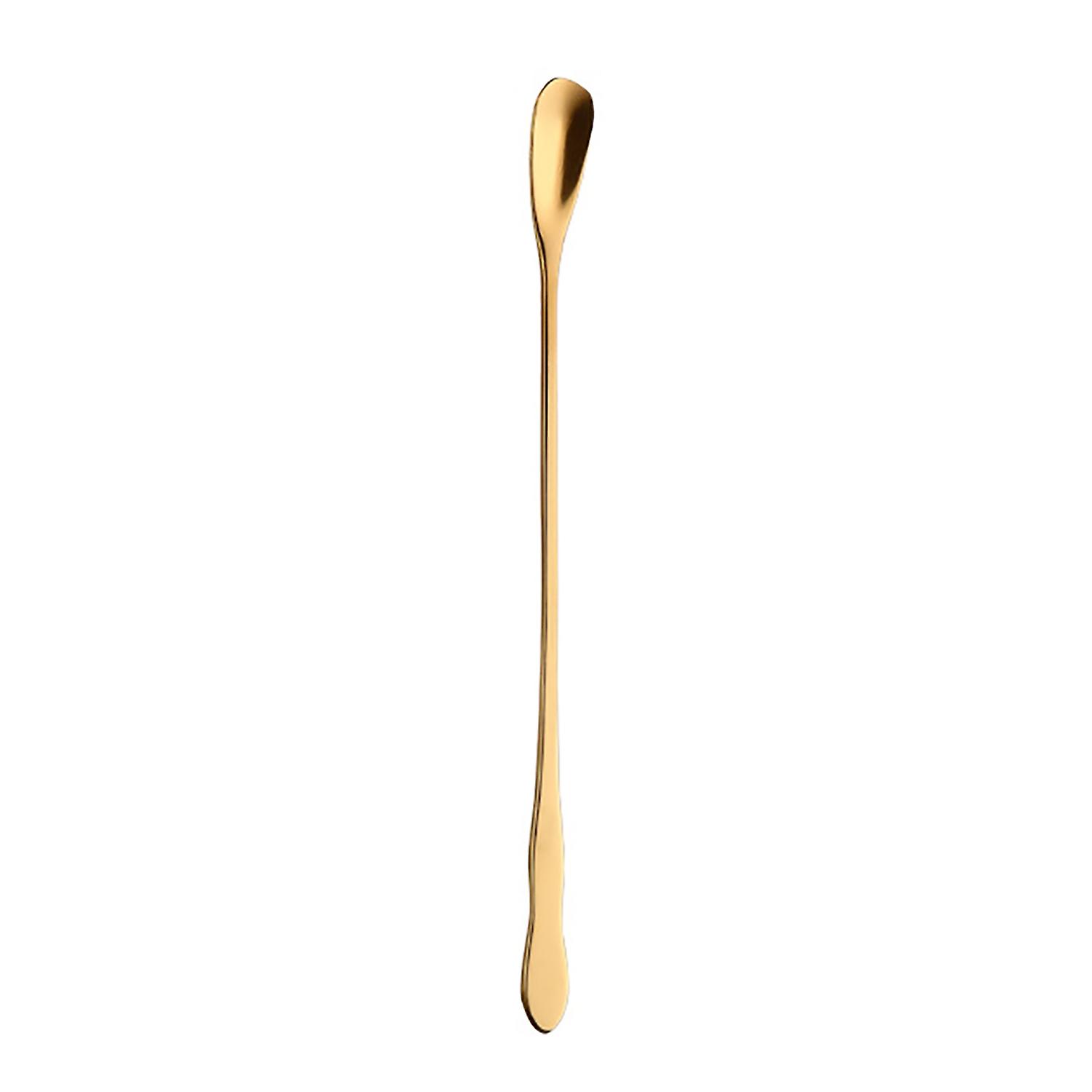 OuZhan Spoon Non-Fading Practical Long Handle Cocktail Stirring Spoons for Bar