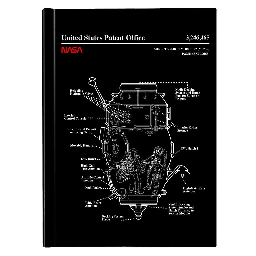 NASA Russian Mini Research Module 2 Blueprint Hardback Journal
