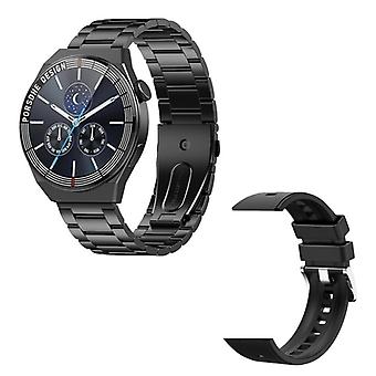 GT3Pro Smart Call Watch Schwarz Dreiperlenstahl
