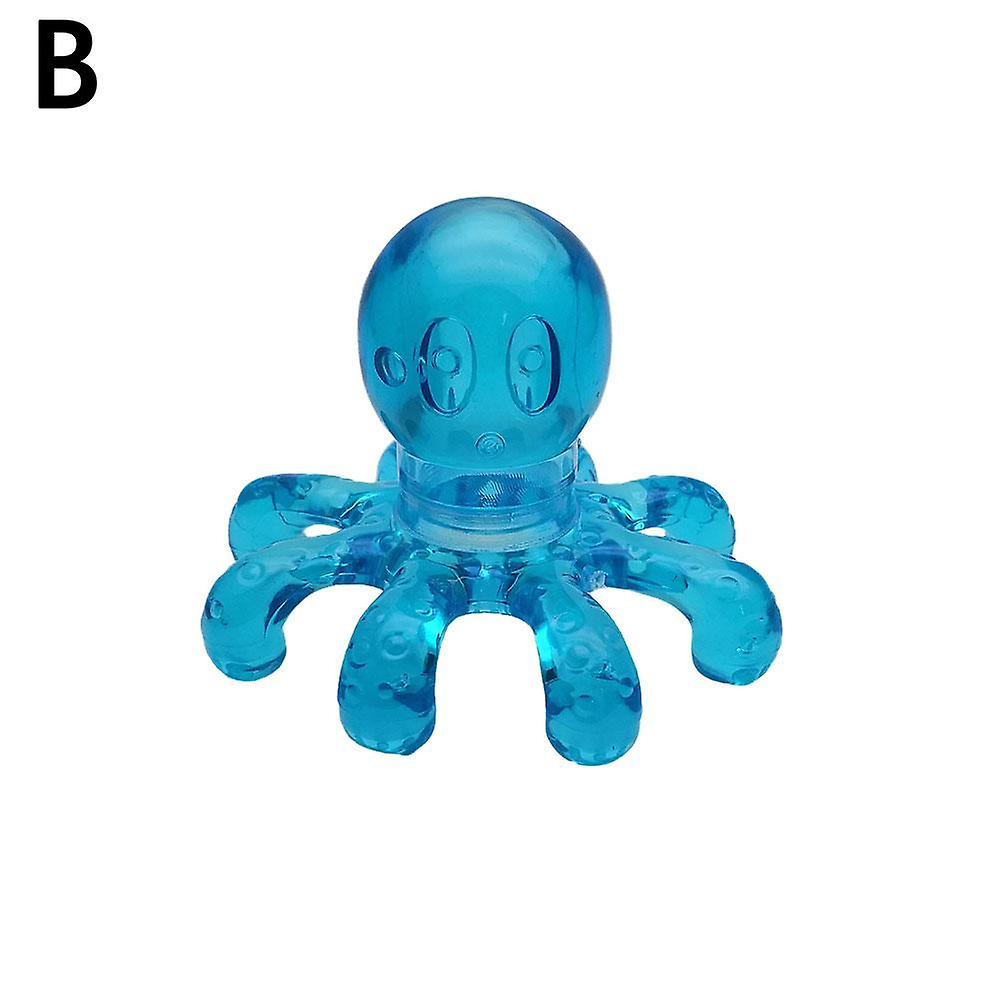 Ergonomic Scalp Massager For Head Relaxation Relieve Itching Stress Relief Portable Blue Red