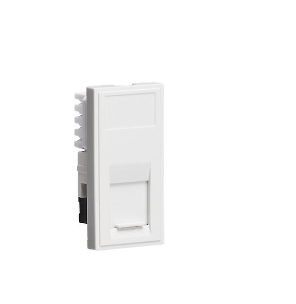 Knightsbridge UTP CAT5E RJ45 Outlet Module 25 x 50mm - White - NETCAT5WH