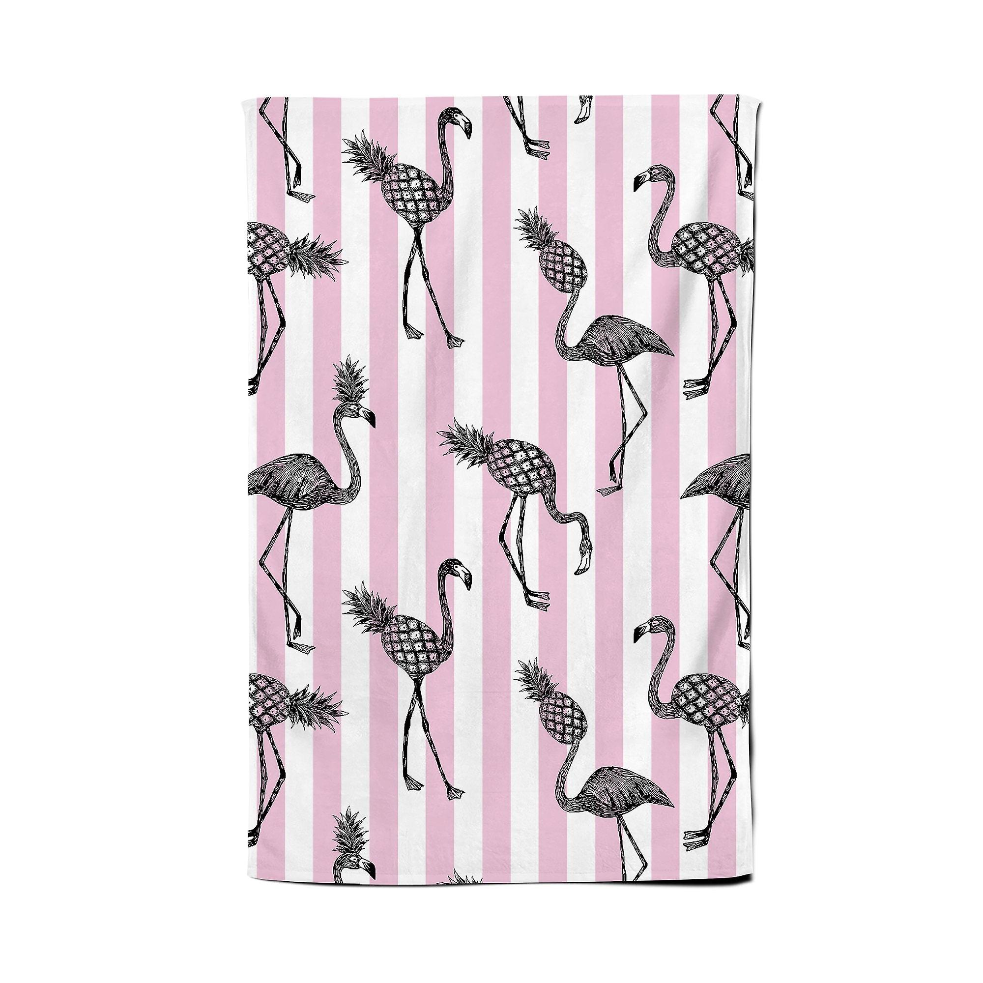 Pineapple Flamingo Tea Towel