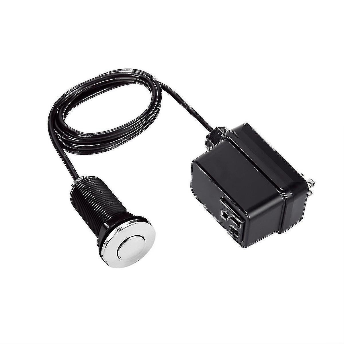 Garbage Disposal Switch Cordless Air Switch Kit for Food Waste Disposer Sink Top Button