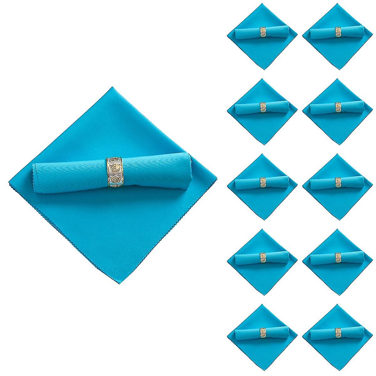 10pcs 48x48cm Polyester Cloth Napkins For Restaurant Wedding